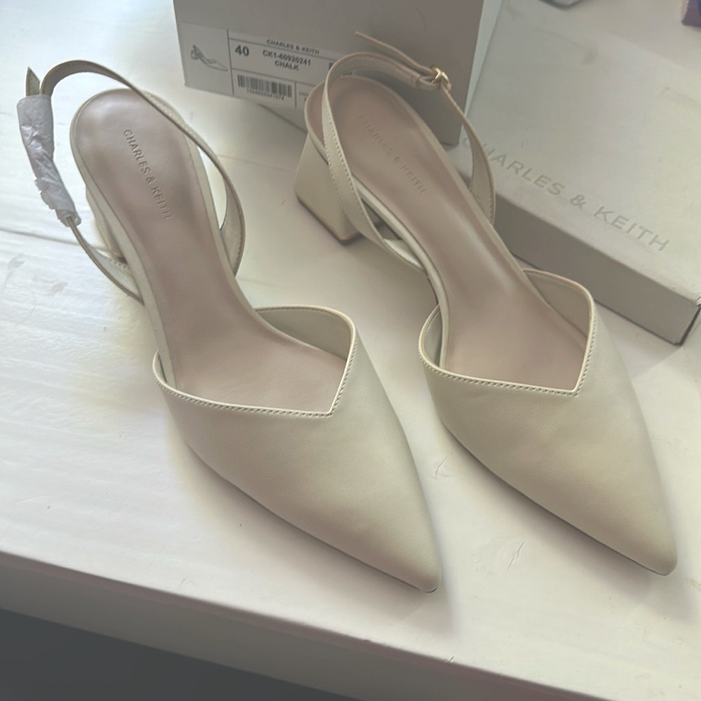 Charles & Keith Sling Back Heels